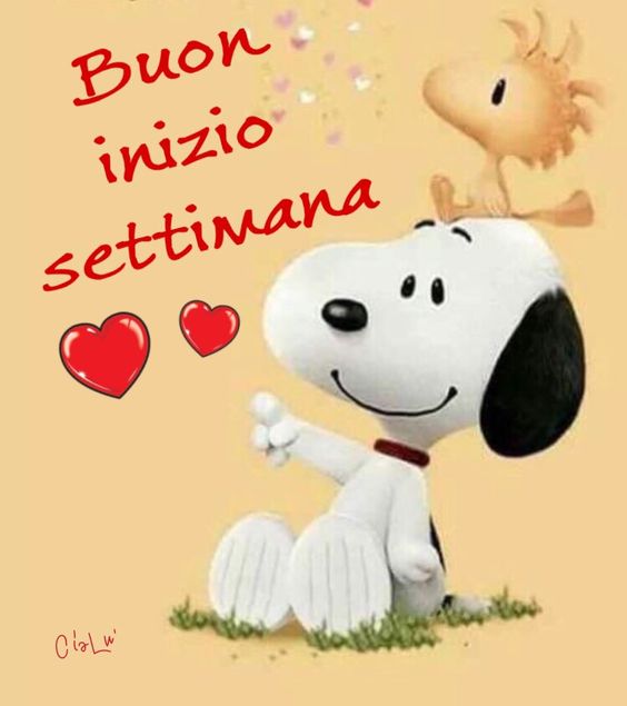 "Buon Inizio Settimana" - Snoopy