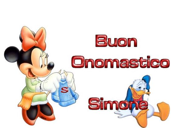 "Buongiorno Simone, Buon Onomastico"