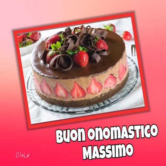 "Buon Onomastico Massimo"