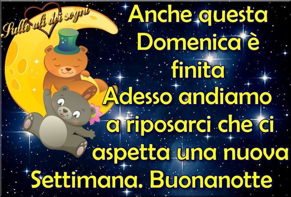 Le Ali del Sorriso - "Anche questa Domenica è finita. Adesso andiamo a riposarci che ci aspetta una nuova settimana. Buonanotte"