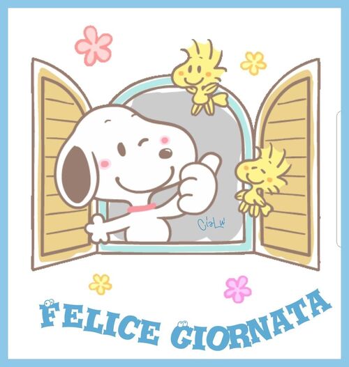 "Felice Giornata" - da Snoopy e Woodstock