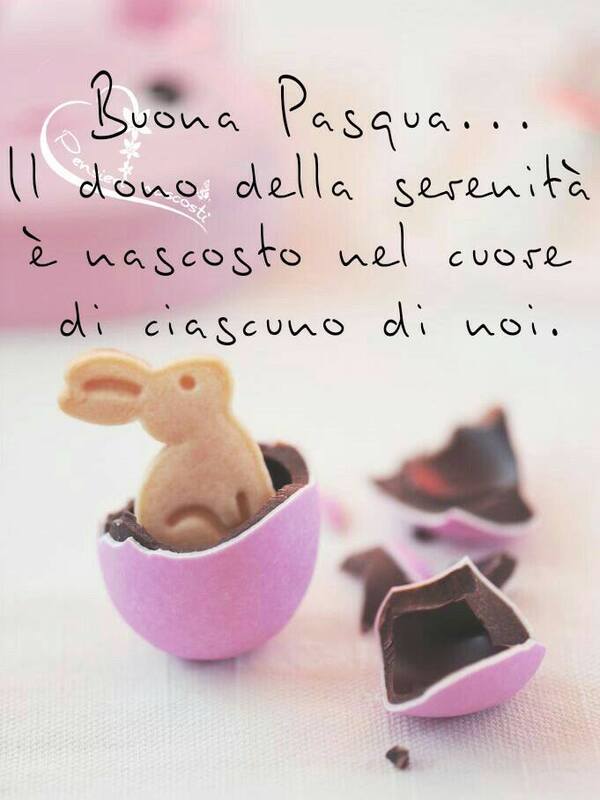 "Buona Pasqua... Il dono della serenità è nascosto nel cuore di ciascuno di noi."