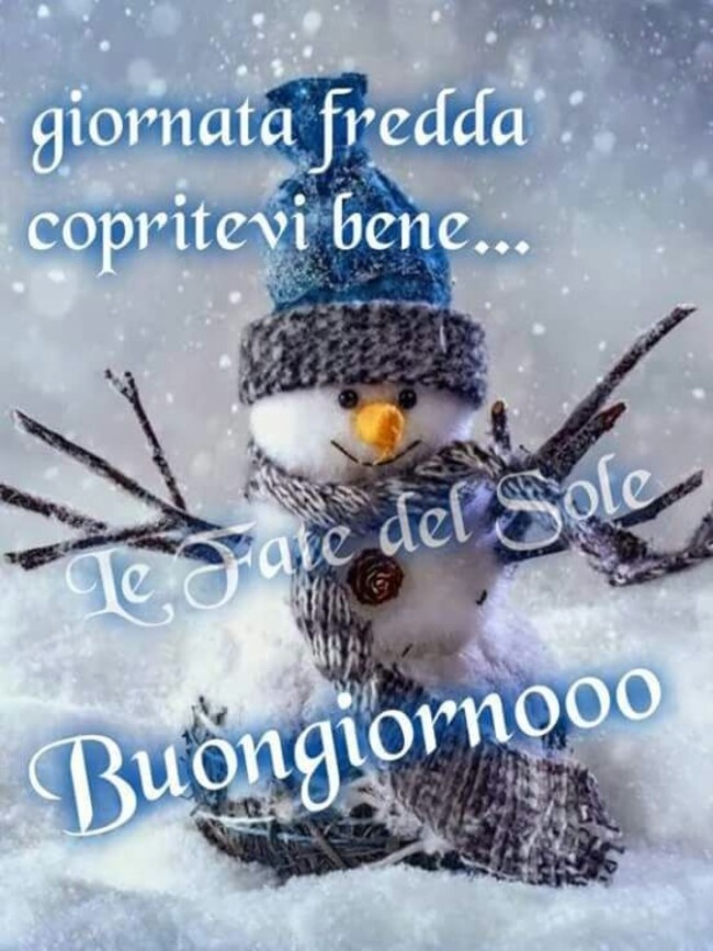 "Giornata fredda, copritevi bene... Buongiornooooo" - Le Fate del Sole