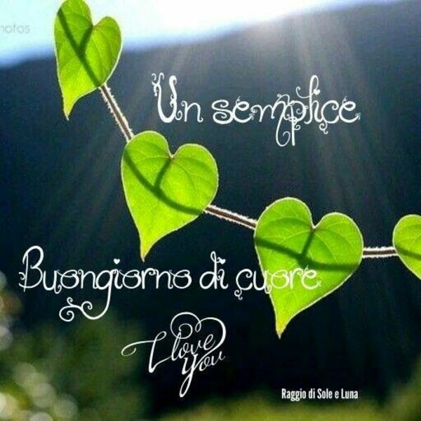 "Un semplice Buongiorno di Cuore"