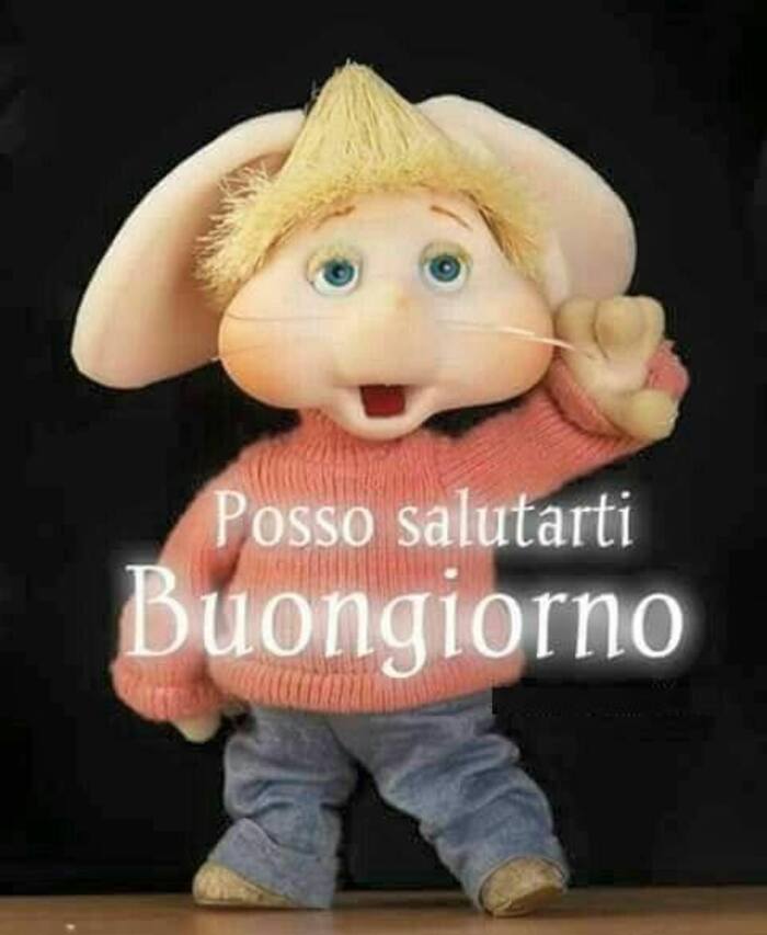 "Posso salutarti? Buongiorno" - Topo Gigio