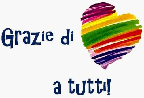 "Grazie di cuore a tutti"