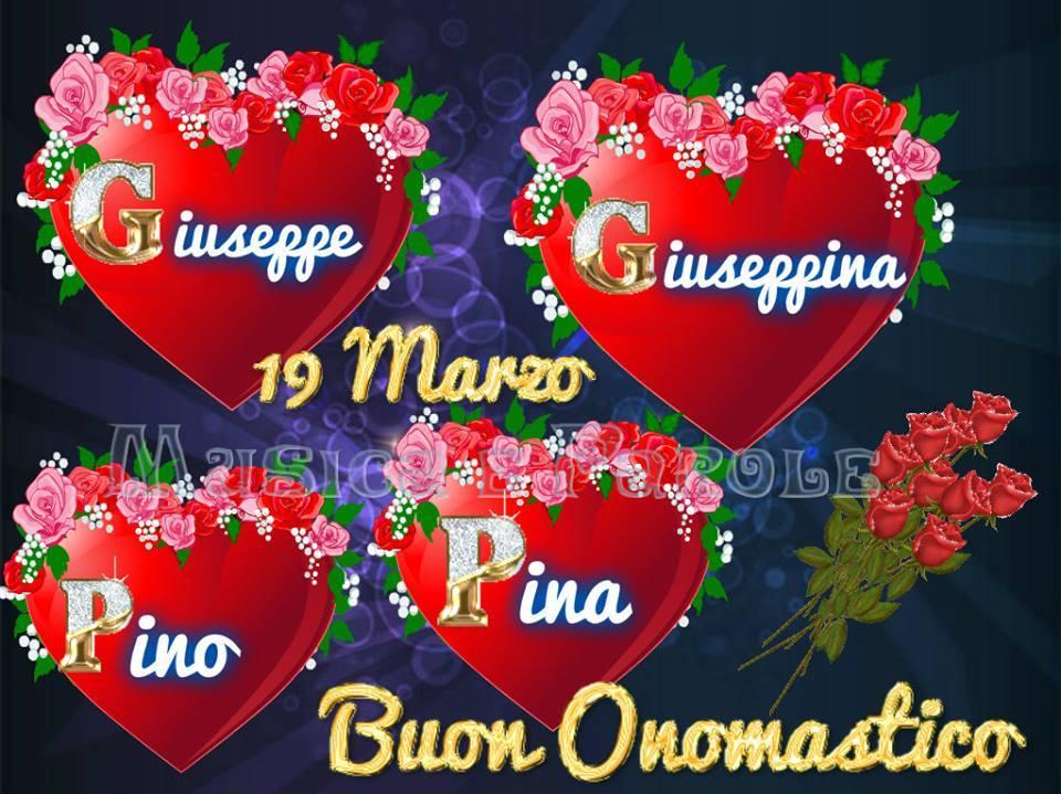 "Giuseppe, Giuseppina, Pino, Pina, Buon Onomastico. 19 Marzo"