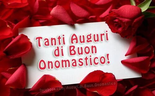 "Tanti Auguri di Buon Onomastico!"