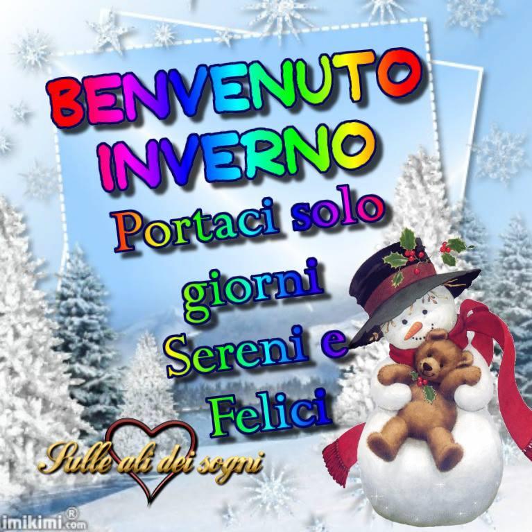 "Inverno, portaci solo giorni sereni e felici!"