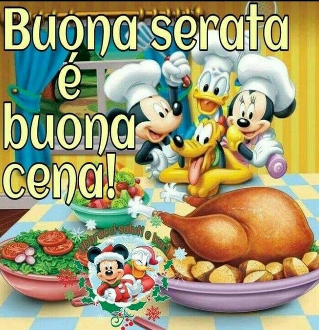 "Buona Serata e Buona Cena!" - immagini Walt Disney