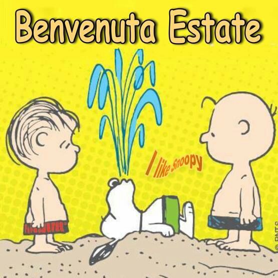 Vignette con Snoopy - "Buongiorno 21 Giugno"