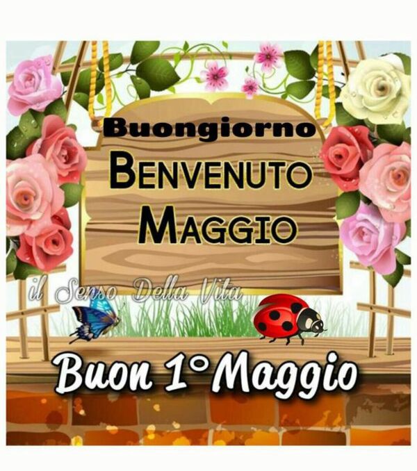 "Buona Giornata, Benvenuto Maggio e Buon 1° Maggio!"