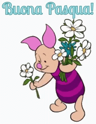 "Buona Pasqua!" - da Pimpi personaggi del mondo Winnie The Pooh