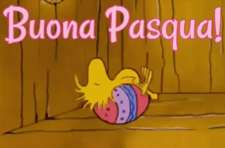Woodstock personaggio del mondo Peanuts - "Buona Pasqua!"