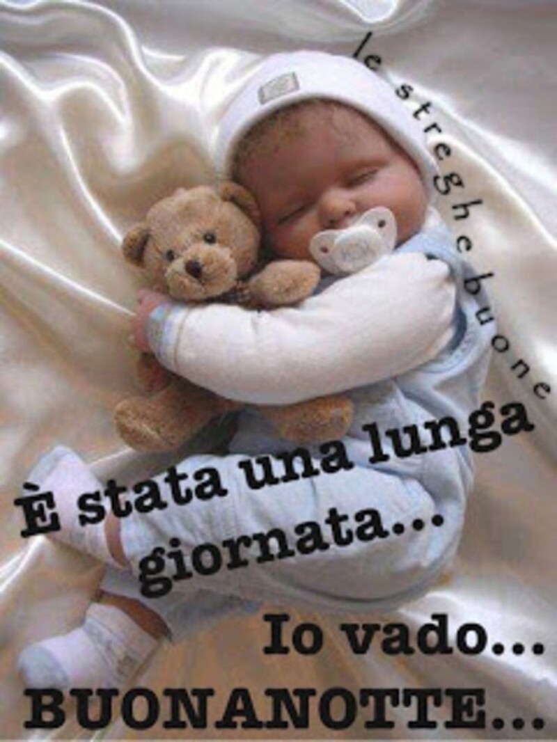 "E' stata una lunga giornata... Io vado... BUONANOTTE!"