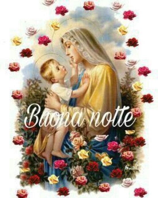 "Buonanotte con la Madonna" - immagini religiose