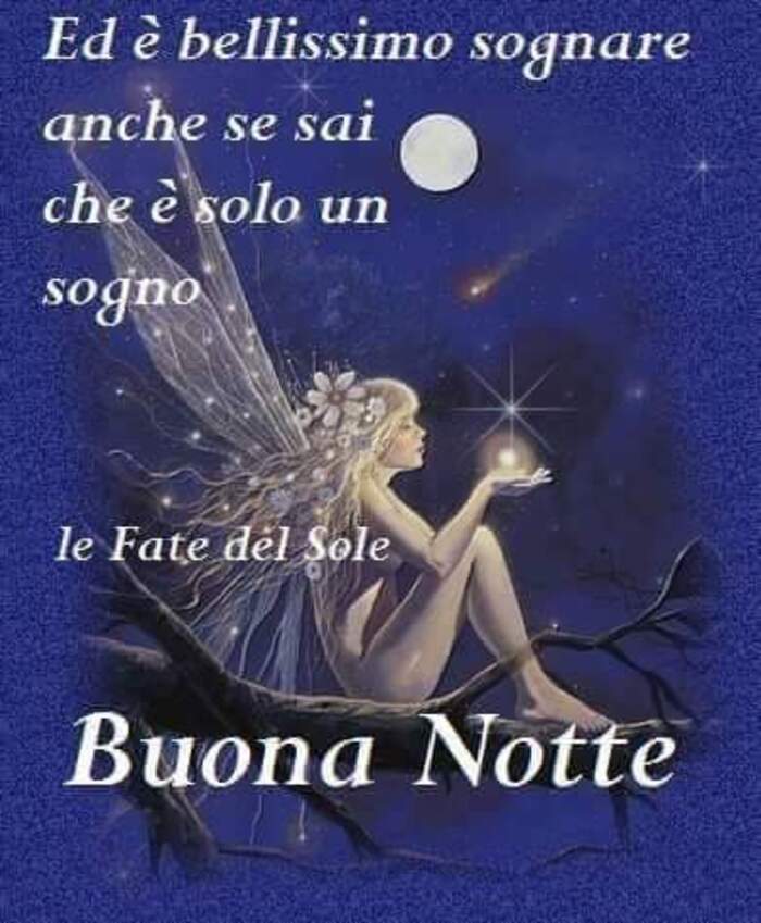 "Ed è bellissimo sognare anche se sai che è soltanto un sogno... Buona Notte"