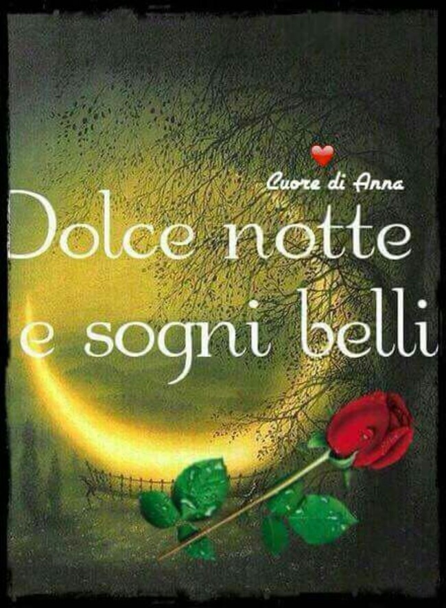 Buonanotte immagini romantiche - "Dolce Notte e sogni belli"