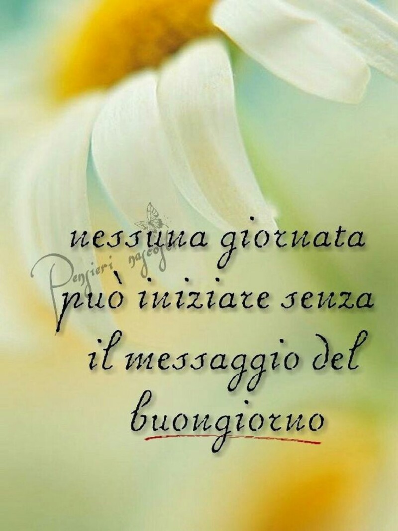 Buongiorno con i fiori - "Nessuna giornata può iniziare senza il messaggio del buongiorno..."