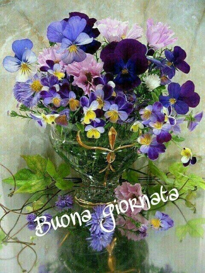 Buona Giornata con un mazzo di fiori