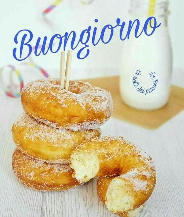 Buongiorno e Buona Colazione con le ciambelle fritte