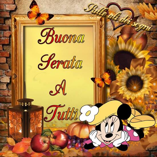 "Buona Serata a tutti" - immagini Disney