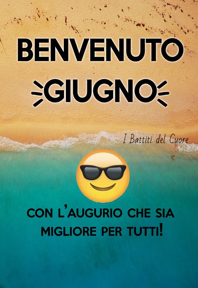 "Buon 1° Giugno. Con l'augurio che sia migliore per tutti!"