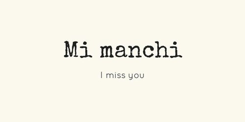 "I Miss You"