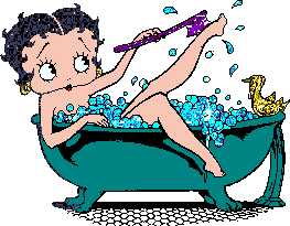 Immagini in movimento - Betty Boop nella vasca da bagno