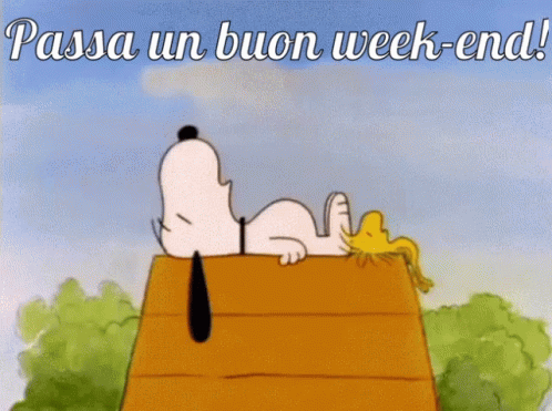 "Passa un Buon Week-end!" - da Snoopy e Woodstock
