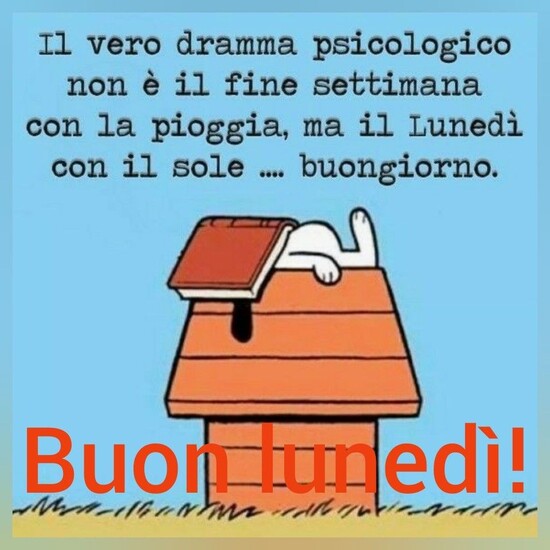 Buon Lunedì Snoopy 10 vignette tutte da ridere - top10immagini.it