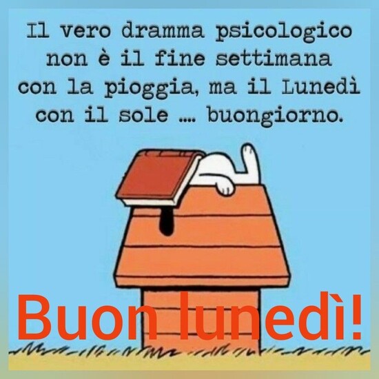 Buon Lunedì Snoopy 10 tutte da ridere top10immagini.it