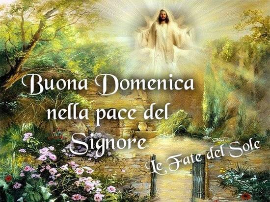 "Buona Domenica nella Pace del Signore"