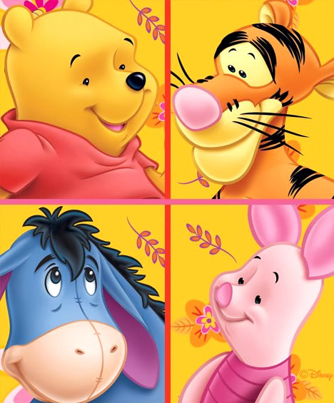 Winnie, Tigro, Ih-Oh e Pimpi