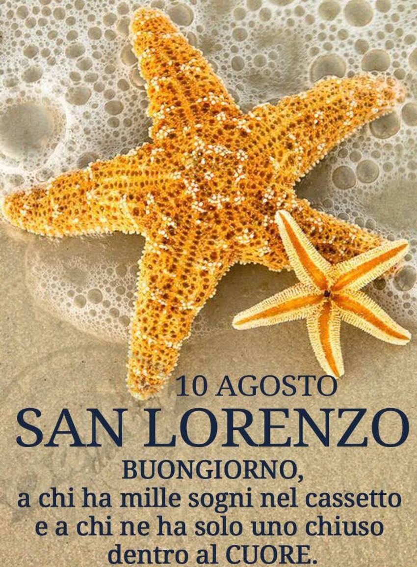 "San Lorenzo 10 Agosto... a chi ha mille sogni nel cassetto, e a chi ne ha solo uno, chiuso dentro al CUORE."