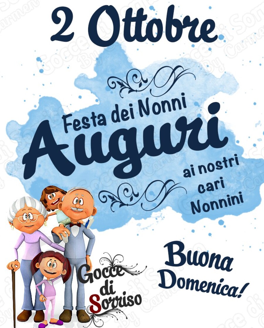 "Festa dei Nonni... Auguri ai nostri Nonnini"