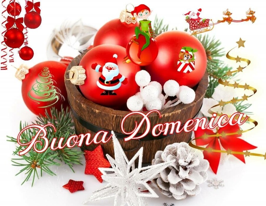 Buona Domenica con gli addobbi per Natale