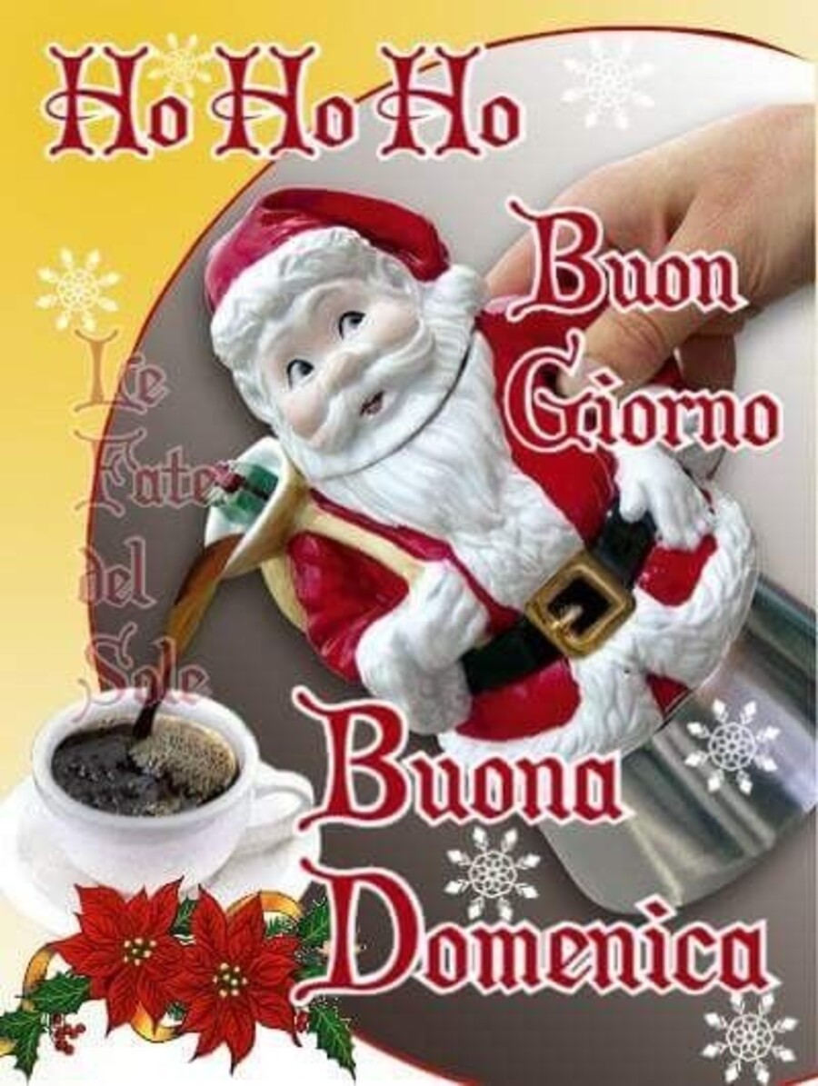 "Ho Ho Ho buongiorno e Buona Domenica" - da Babbo Natale