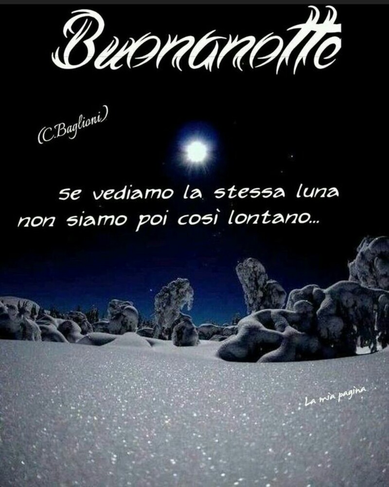 Immagini di Buonanotte inverno