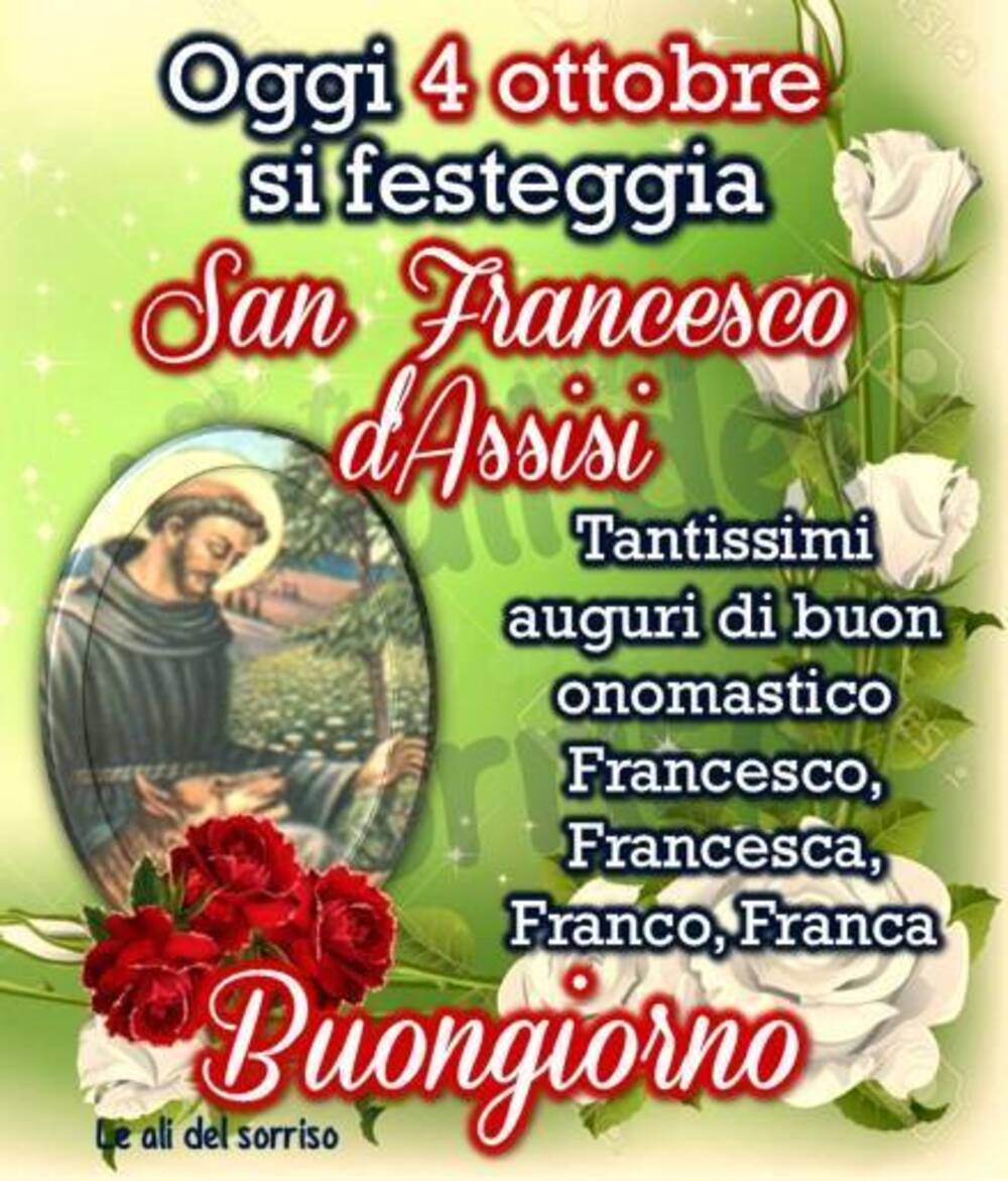 Buongiorno San Francesco d'Assisi