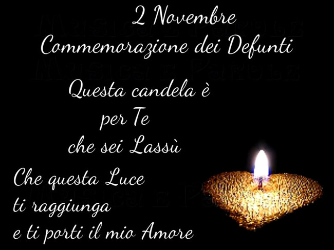 Buon Giorno e Buon 2 di Novembre