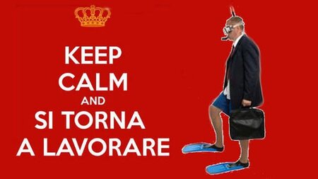 Immagini divertenti - "KEEP CALM and si torna a lavorare"