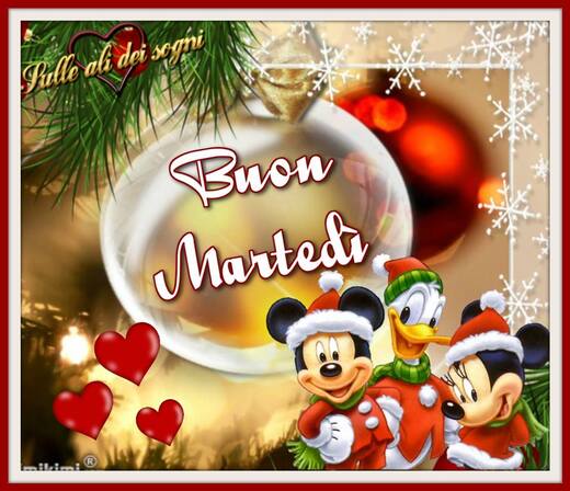 Buon Martedì link per Natale con i personaggi della Disney