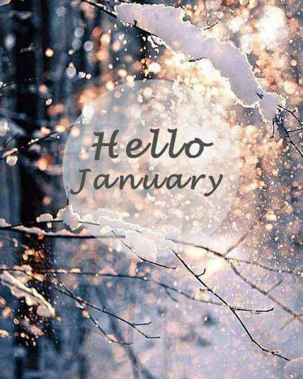 "Hello January" - Benvenuto Gennaio in inglese