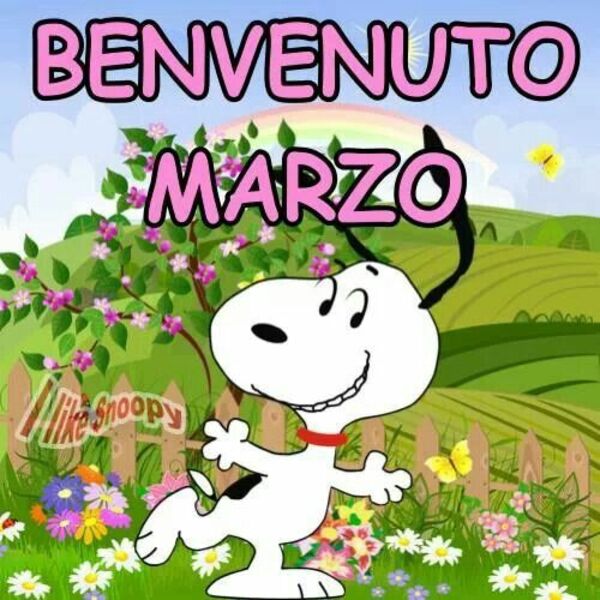 "Benvenuto Marzo" - Snoopy
