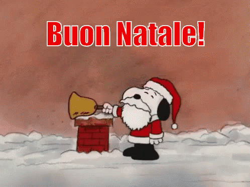 GIF Snoopy - "Buon Natale!"