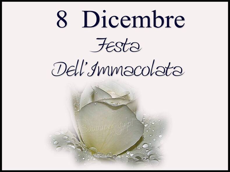 "8 Dicembre Festa dell'Immacolata"