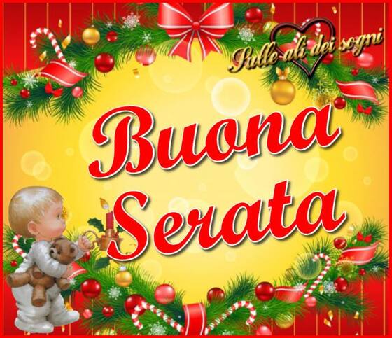 Buonasera Natale - immagini per Whatsapp