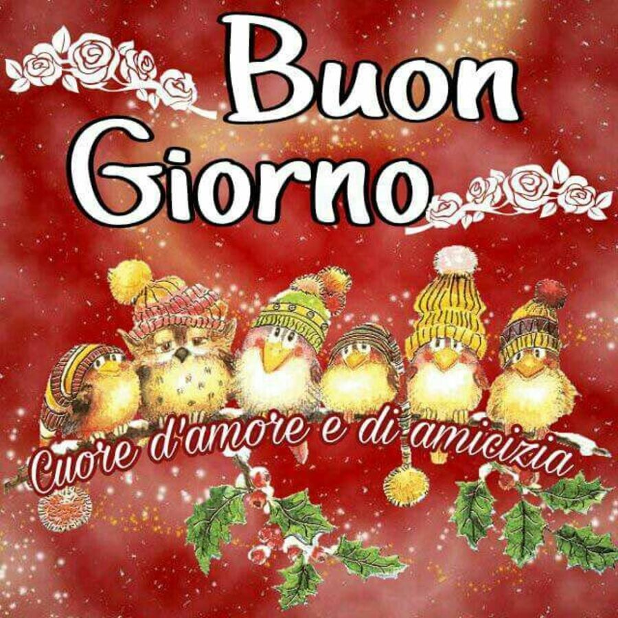 "Buon Giorno" - con i gufetti di Natale