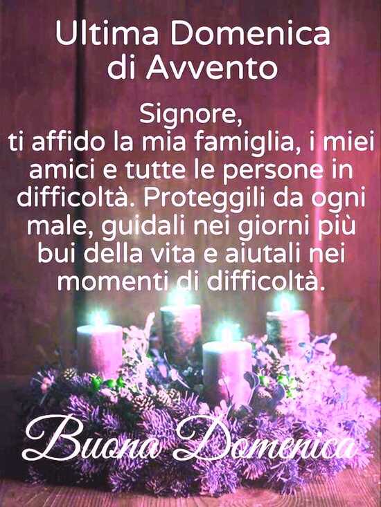 Auguri Ultima Domenica di Avvento